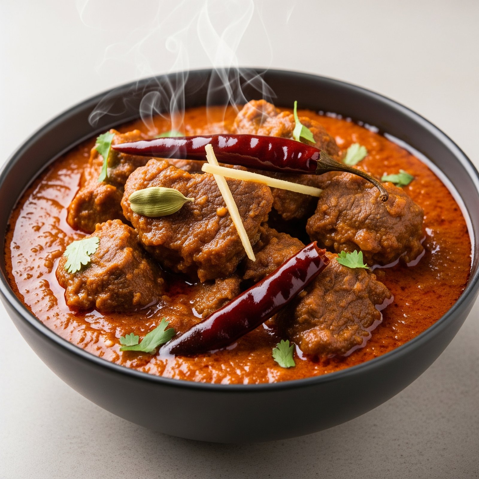Lamm Rogan Josh at Indian Restaurant in Fuchstal, Landsberg